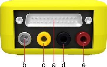 .. Banana Socket Yellow: Data output or Data input for GAZ and D-LINE d... Banana Socket - Black: Ground e... Banana Socket - Red: Timing Channel input and output 6.1.
