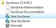 5 STARTING UP GEOSERVER In this section you will learn how to start GeoServer, and explore its editing abilities. 1.