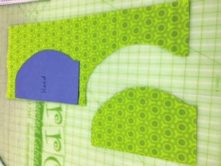 Follow templates guidelines for fold placement and number of each piece to be cut. 3.