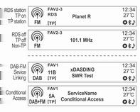 Introducere 71 Selectarea funcţiei Radio FM/AM sau DAB Redarea audio CD/MP3/USB/iPod/ Bluetooth sau intrarea sonoră exterioară (AUX) Apăsaţi