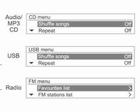 Apăsaţi în mod repetat butonul CD/AUX pentru a comuta prin funcţiile player-ului aduia, funcţia AUX pentru discurile CD/MP3, dispozitivul USB
