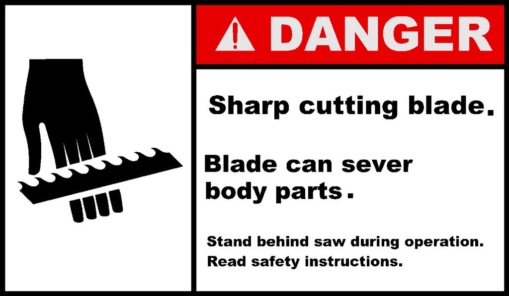Working With The Blade. Unpacking a blade Safety: a folded blade is like a coiled up spring with sharp teeth, it can unfold with force and cut anyone around it.