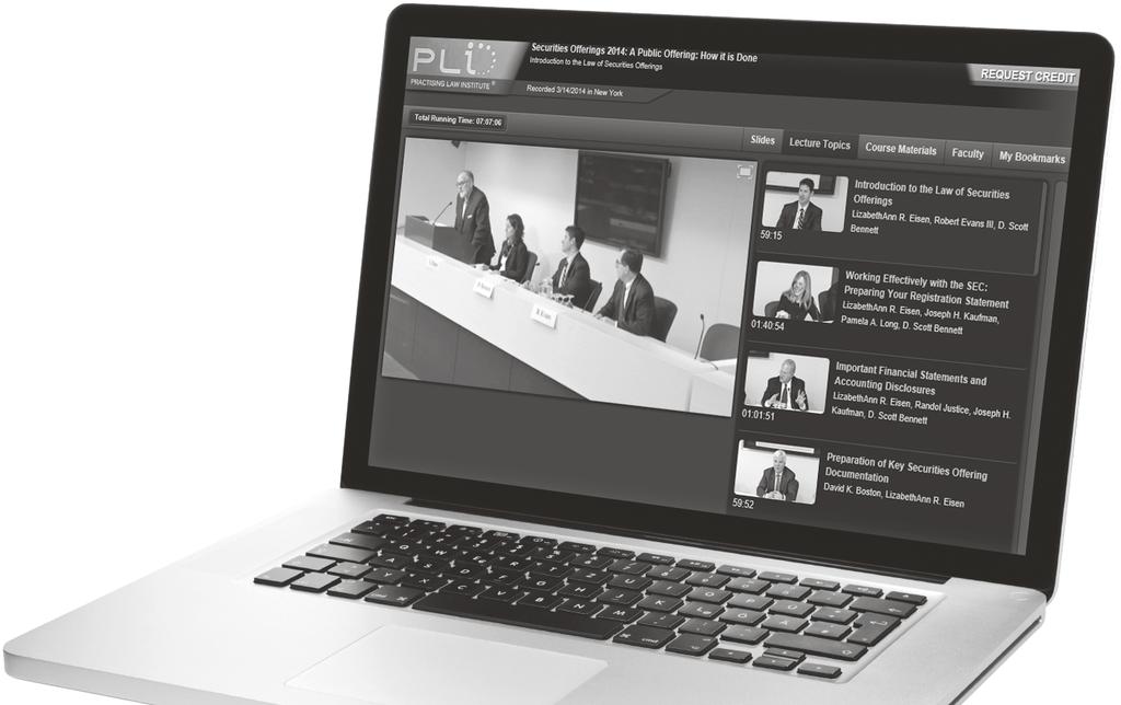 PLI s Nationally Acclaimed Course Handbooks Now Available Online Our Course Handbooks represent the definitive thinking of the nation s finest legal minds, and are considered the standard reference