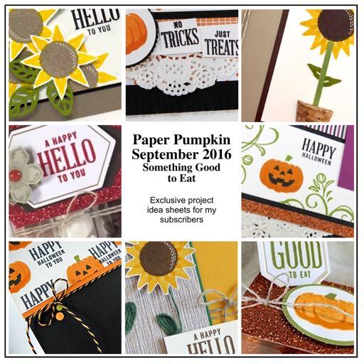Thank you for being a PAPER PUMPKIN subscriber! I hope that you enjoy the fabulous projects that my fellow demonstrators and I have created for you this month.