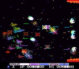 Averaging Gradius Video 15 gameplay sessions Superimposed on one another, with common time base Each player has a different color View of level