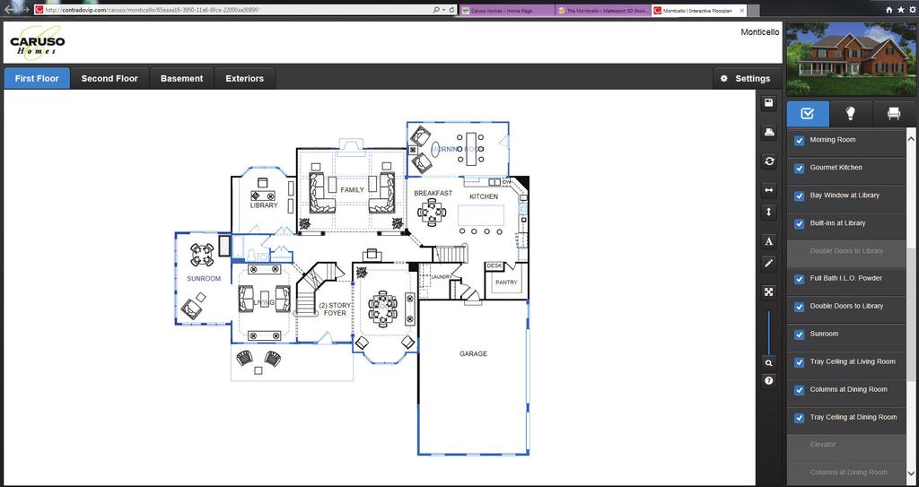 Michigan Floor Plan Designer: http://contradovip.com/caruso/michigan/ To see all available models, go to: www.carusohomes.com/browsemodels/ Use our Floor Plan Designer tool to design your new home.
