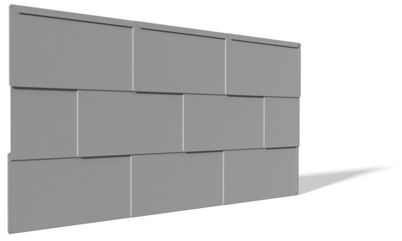 ASM F-L-W PANEL The ASM F-L-W (Flat Lock Wall) Panel features: Available in various heights & widths to create