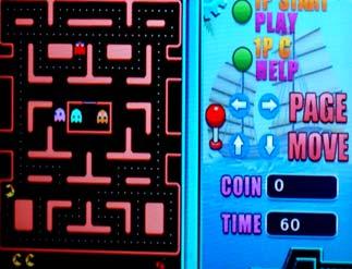 (No needs to insert coin for Free play or free browse) 2) Select game by moving 1P joystick up or down, and left or right moving is to view game list. 3) Press 1P- START button to enter game.