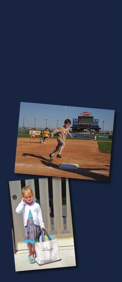 Boys & Girls Running Bases at Dow Diamond 2008 Grant Recipient: