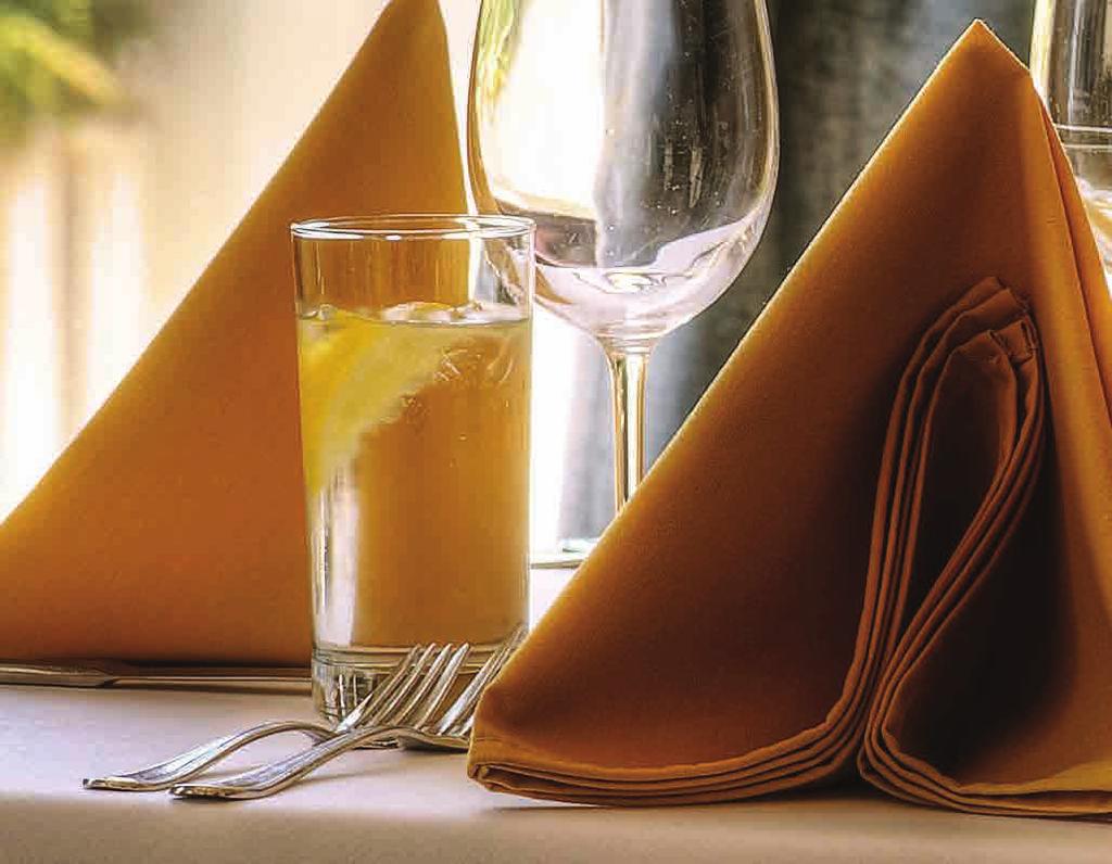 TABLE LINEN - TABLE TOPS Signature Plus Table Tops Our innovative fabric outperforms all challengers in terms of elegance, performance, quality, durability and value.