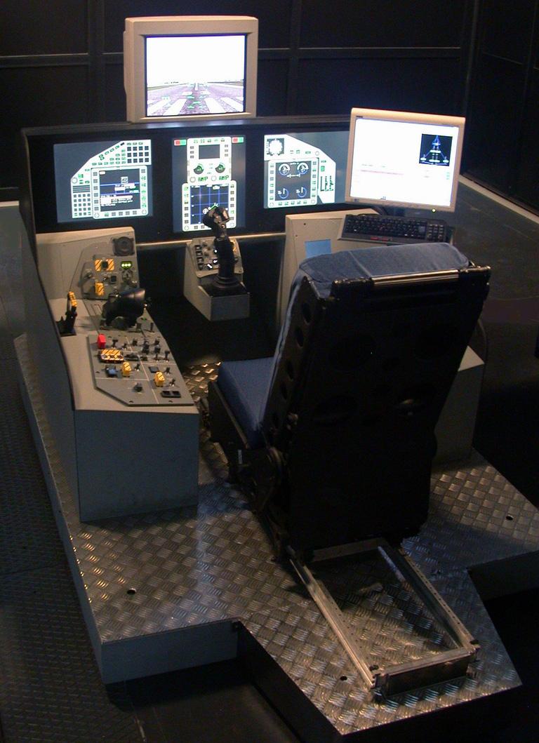 Figure 4: The Eurofighter Typhoon Aircrew Cockpit Procedure Trainer For its UAV flying demonstrator Sky-X program, Alenia Aeronautica has developed the Sky-X Simulator (figure 5).