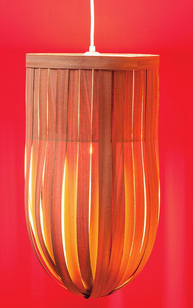 4. Lamp with hanging veneer edge banding: 4.