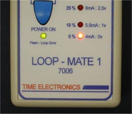 4. Loop Error Indication 4.1 Error display on the Loop-Mate1 Loop Error LED With the RxTest function selected. If the loop is open circuit or resistance too high, the error LED will start flashing.
