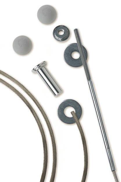 END CAPS (3 COLORED AND 2 STAINLESS OPTIONS. SOLD SEPARATELY) SNUG-GRIP WASHER-NUT Cable Assemblies & Accessories Everything you need for your basic cable project is listed on this page.