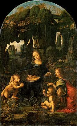 whole painting. In this painting, it's Virgin Mary holding the Christ child with the yarn winder.