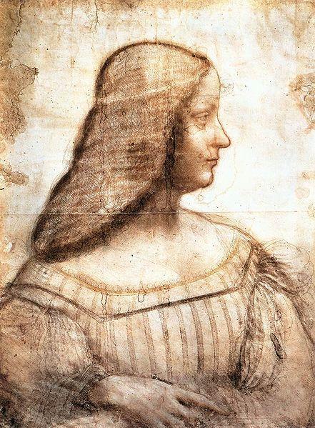 as a women Isabella d'este, who was a friend of Leonardo's SHE IS PREGNANT?