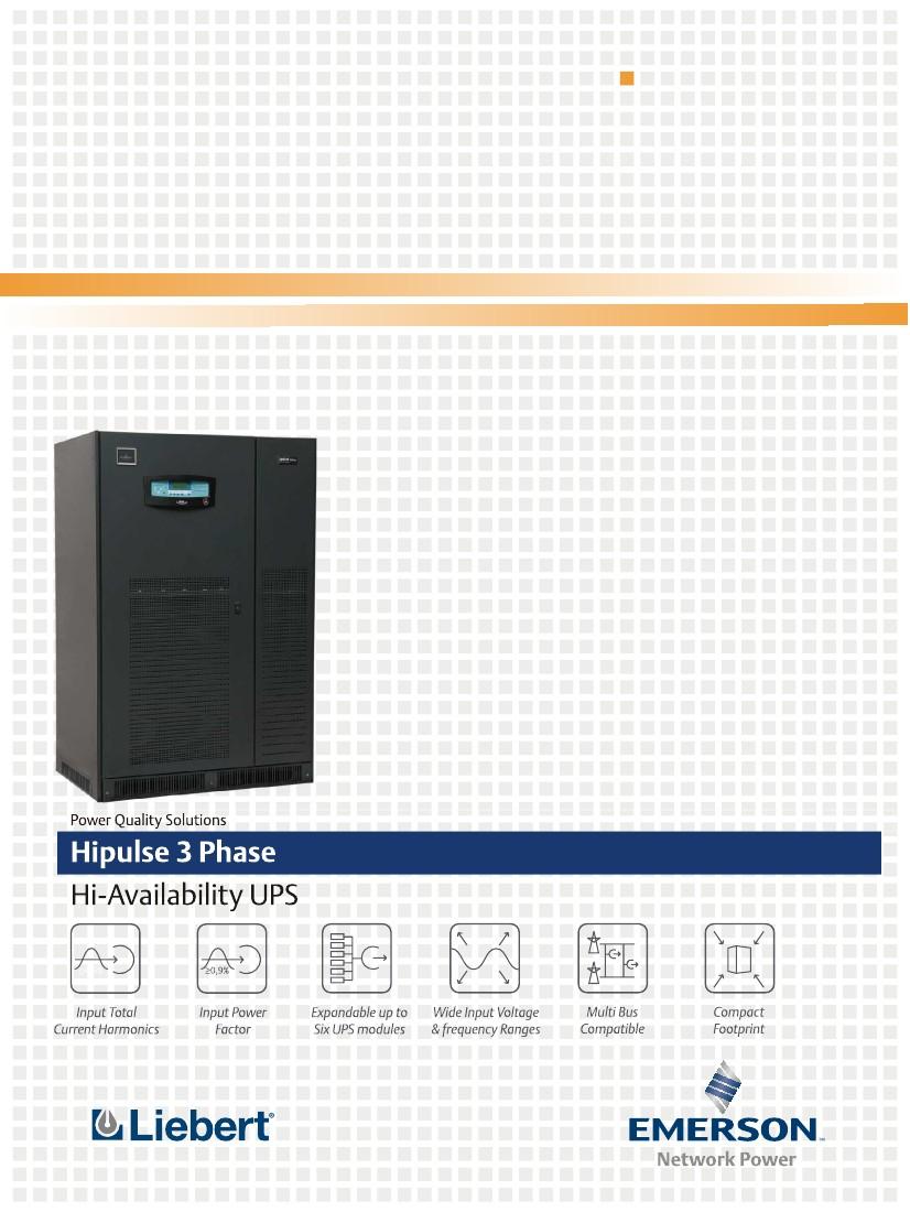 Power Protectio for Busiess-Critical Cotiuity Hipulse UPS (80-400 kva) 3 Phase Digital UPS For The Digital World Ad Idustrial Automatio Reliability,