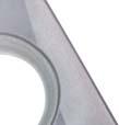 clearance geometry is optimized to enhance insert robustness and vibration-damping for aluminum machining