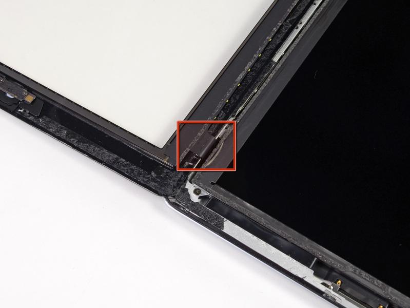 Rotate the LCD along its left edge and lay it down on top of the front