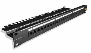 CATEGORY 6 SYSTEMS 6 250MHz BrandRex Copper Connectivity Cat6Plus Panels Category 6 Panel with cable magement 483 The Cat6Plus 19" rack mounted patch panel offers true Category 6 component