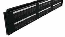 CATEGORY 5E SYSTEMS 5e 100MHz BrandRex Copper Connectivity GigaPlus Panels Category 5e Panel Unshielded 483 The GigaPlus 19" rack mounted patch panel offers true Category 5e component performance