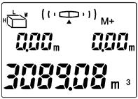 The height character H on the screen will blink showing the next measurement to take. Press READ key to take height measurement, the result will be displayed on the screen.