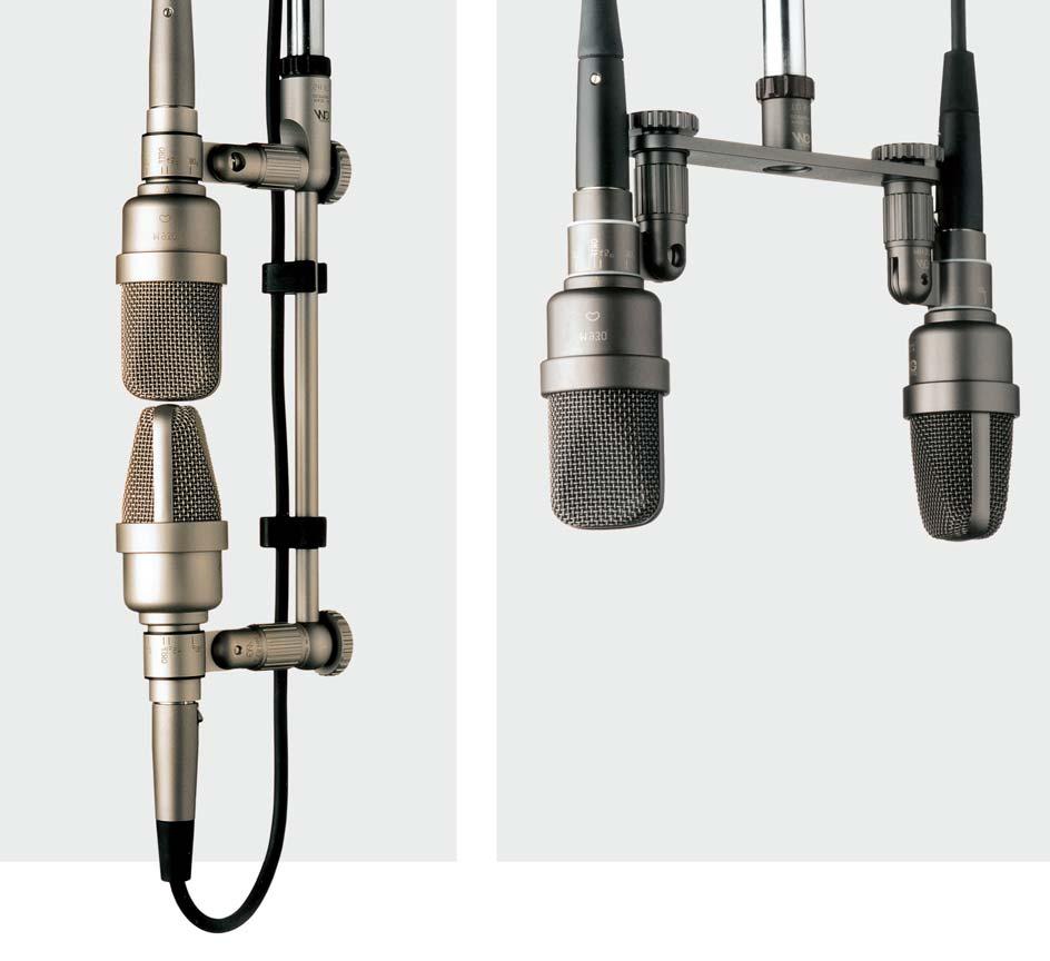 7 picture 1: XY-arrangement picture 2: ORTF-arrangement DELIVERY Matched pair of condenser mics for XY-stereo recording with Microphone holder MH 93.