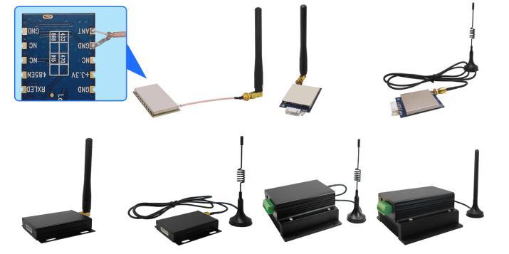 9. Accessories: 1. Antenna antenna is very important for RF communication, its performance will affect the communication directly. Module needs antenna in 50ohm.