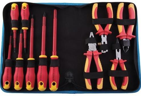 11-Piece Insulated Tool Kit Part Number:: 474-145 1000V Insulated to IEC 60900 Set includes: Phillips Head Screwdriver #1 x 3", Phillips Head Screwdriver #2 x 4", Phillips Head Screwdriver #3 x 6",