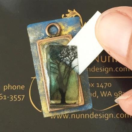 Once clean, just use rubbing alcohol to clean the resin pendant. Design Options!