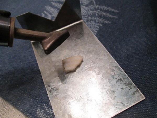 Figure 22: Then the triangular foot of the welder is