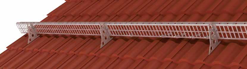 Also works as an eaves railing. The brackets are installed with c/c max.
