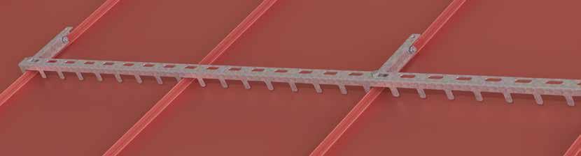 SNOW RAKE The snow rake is a unique product intended primarily for folded metal roofs. The snow rake does not satisfy the requirements according to SS 831335.