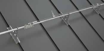 Common to all systems is a wire that is installed along the roof gangway, roof