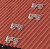 The treads are suitable for all common types of roof profile.
