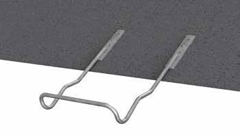 Together with the bracket, it is fastened to suitable fastener on roof or wall.