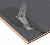 for installation on underlying tongued and grooved board roofs min. 17 mm thick or plywood min. 12 mm thick.