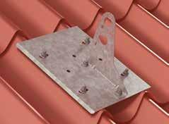 The Universal fixing profile can be installed to advantage on double roof plates to withstand large loads.