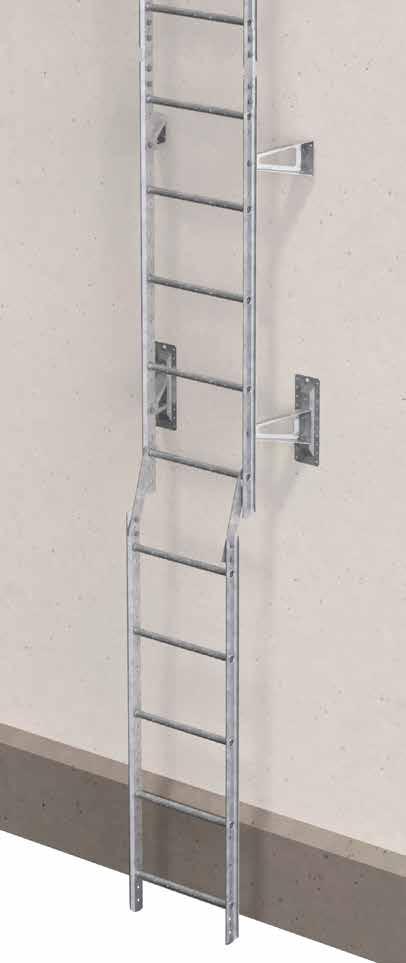 CAT LADDER Lightweight ladder offering good stability. The rungs are profiled to provide increased anti-slip protection and are swaged on both the inside and outside for double safety.