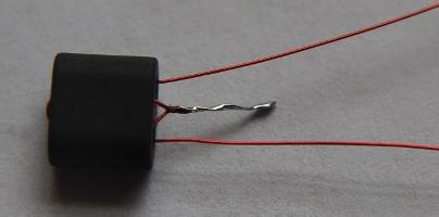 Trim the wire ends to about 1/2 inch and tin with solder.
