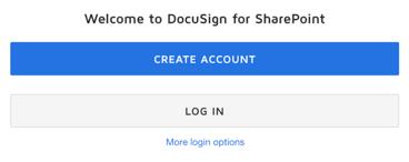 5 Send Documents using DocuSign for SharePoint Online With DocuSign for SharePoint Online, you can send documents for signature directly from the ribbon bar in a SharePoint Online document library. 1.