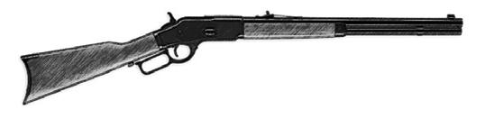 Winchester Rifle Model 1873, Lever Action Rounds: 15, Tube Magazine Caliber:.45-70 Long Colt Weight: 4.