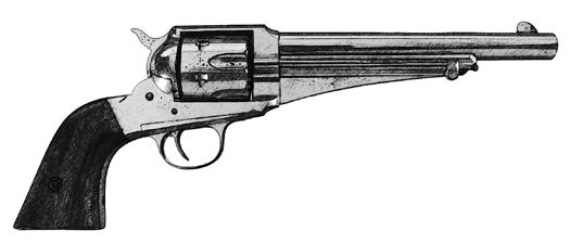 Gunslinger. Remington Model 1875, Single Action Rounds: 6 Caliber:.44 Remington Weight: 1.