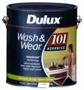 WALLS AND CEILING: DULUX NATURAL WHITE Courtesy of Metricon Dulux Wash & Wear