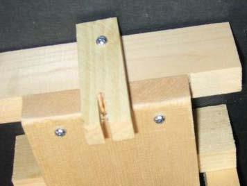 Trebuchet Trigger block 1.8 cm x 7.5 cm 1.8 cm slot cut in one end.