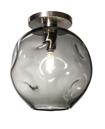 5" high x 8" wide or 8" high x 10" wide Also available as pendant Semi-flushmount canopy dimensions, 4.5" diameter x.