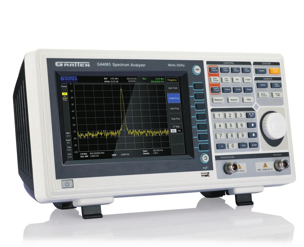 Digital Spectrum Analyzer GA4063 3GHz Professional Performance Robust Measurement features High frequency stability