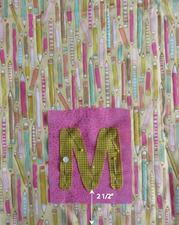 Fabric required Free Spirit Noteworthy by Erin McMorris PWEM086.MUSTA 1 yard (.91m) Free Spirit Designer Essential Solids Hot Pink CSFSESS.HOTRO ½ yard (.46m) Gold CSFSESS.SOLAR ¼ yard (.