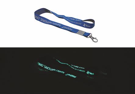 Fluorescent lanyards Description Page 33 Model M_38.1 Glowing in the dark Model M_38.