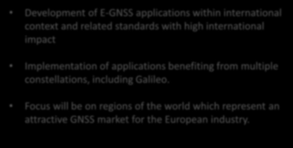 Innovation Actions: Highlights in Galileo-3 H2020-Galileo-3 Releasing the potential of EGNSS applications through